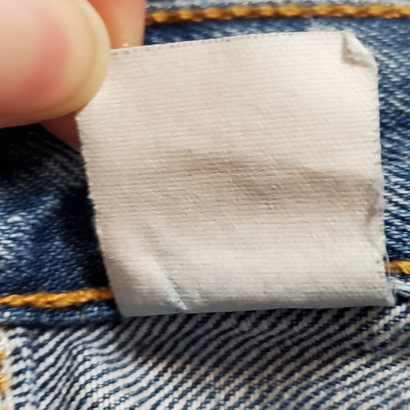 Levi's 501 Button Fly Straight Jeans 34x32 Men's Red Tab Denim Vintage Stained - Picture 16 of 16